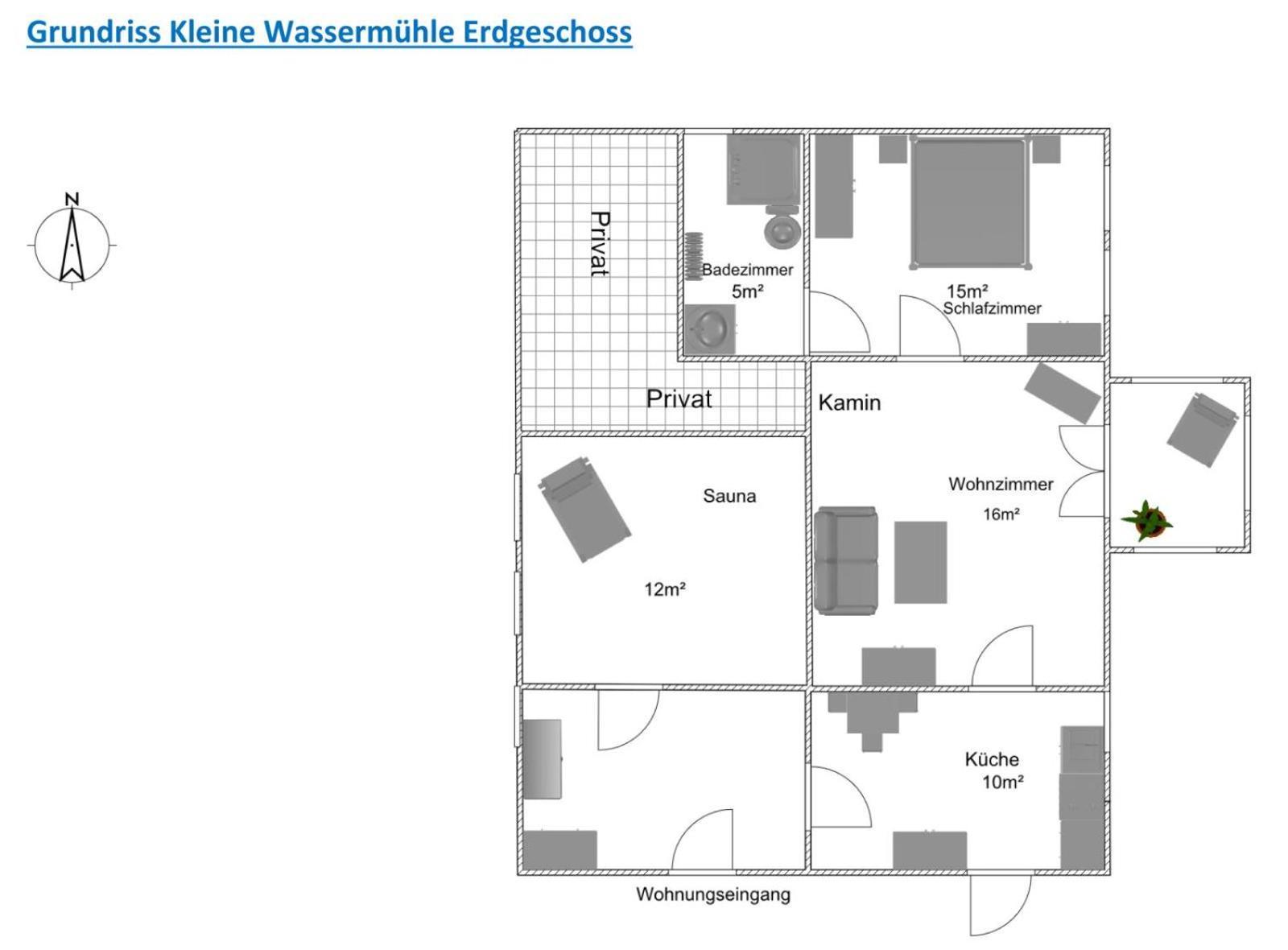 Ferienhaus Naturlich Wassermuhle Kappeln Eksteriør bilde